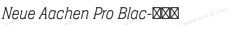 Neue Aachen Pro Blac字体转换
